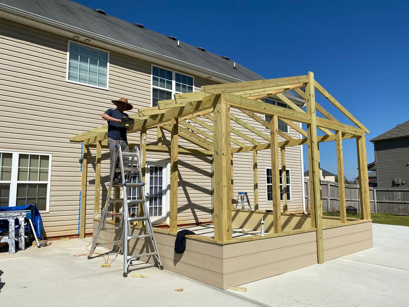 Room construction in progress