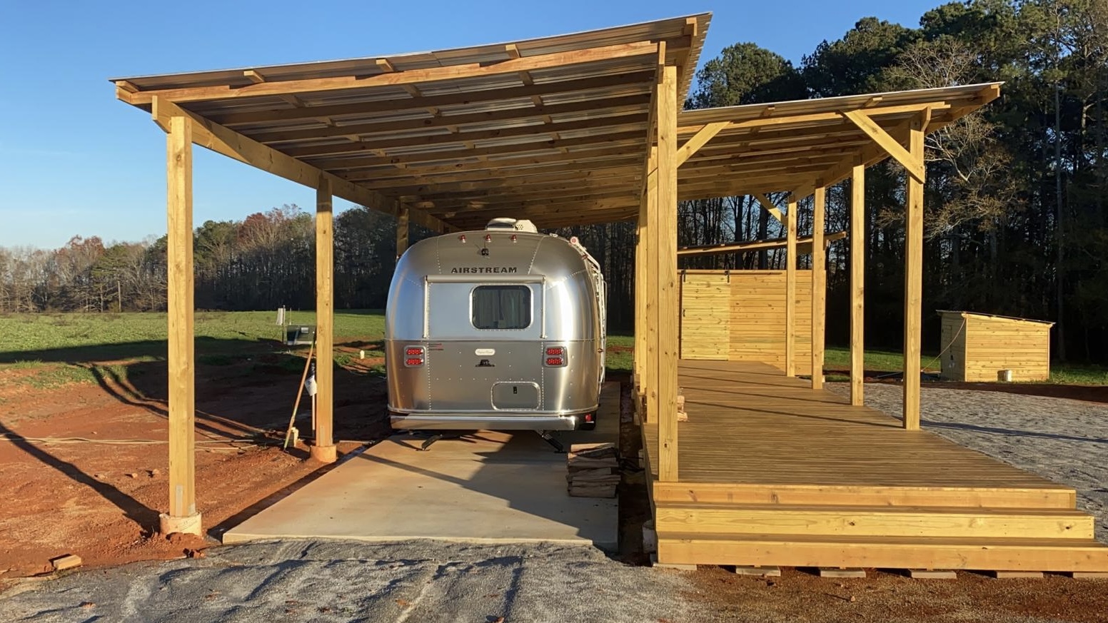 Garage deck construction progress