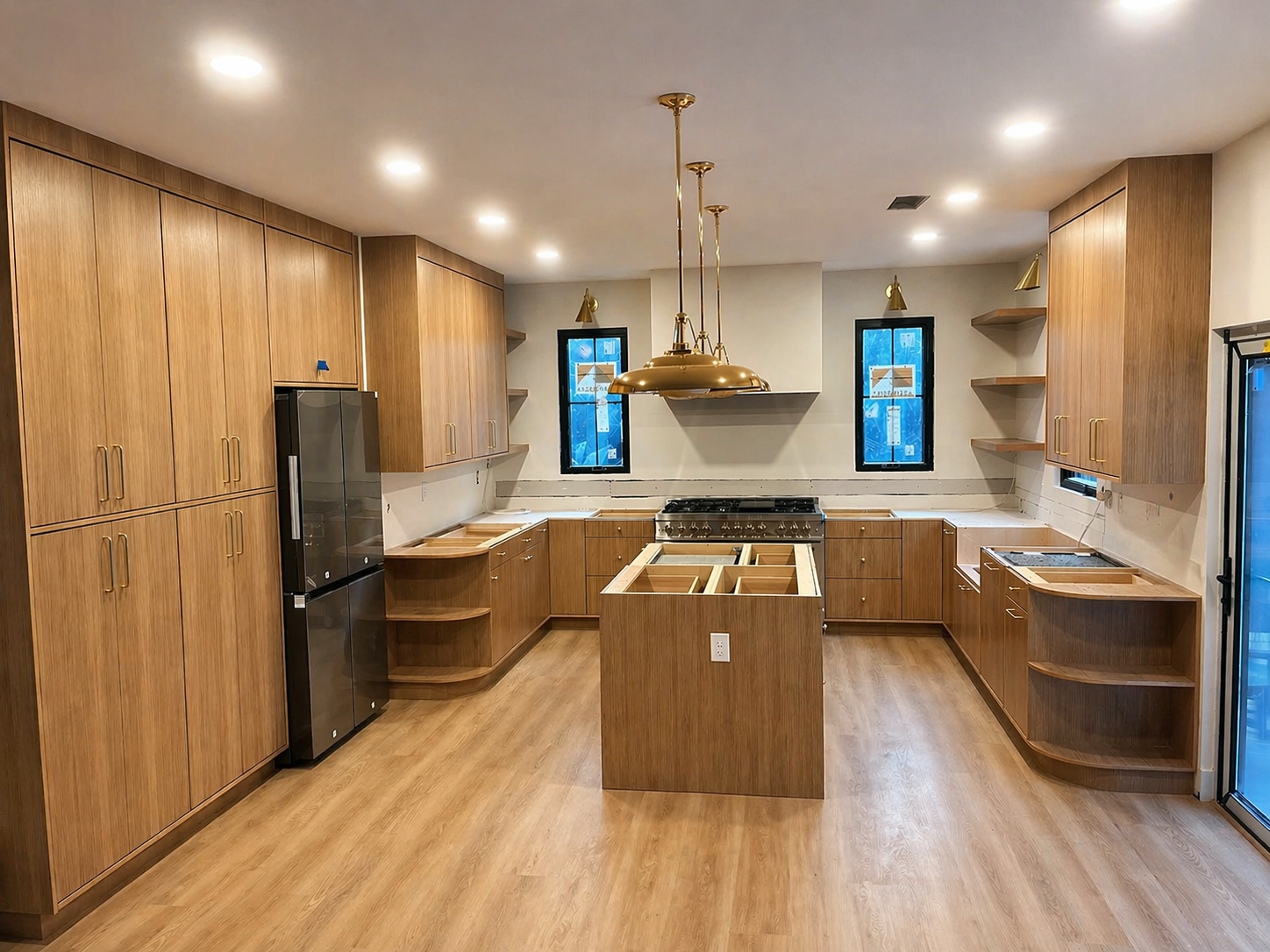 Large open-concept kitchen remodel