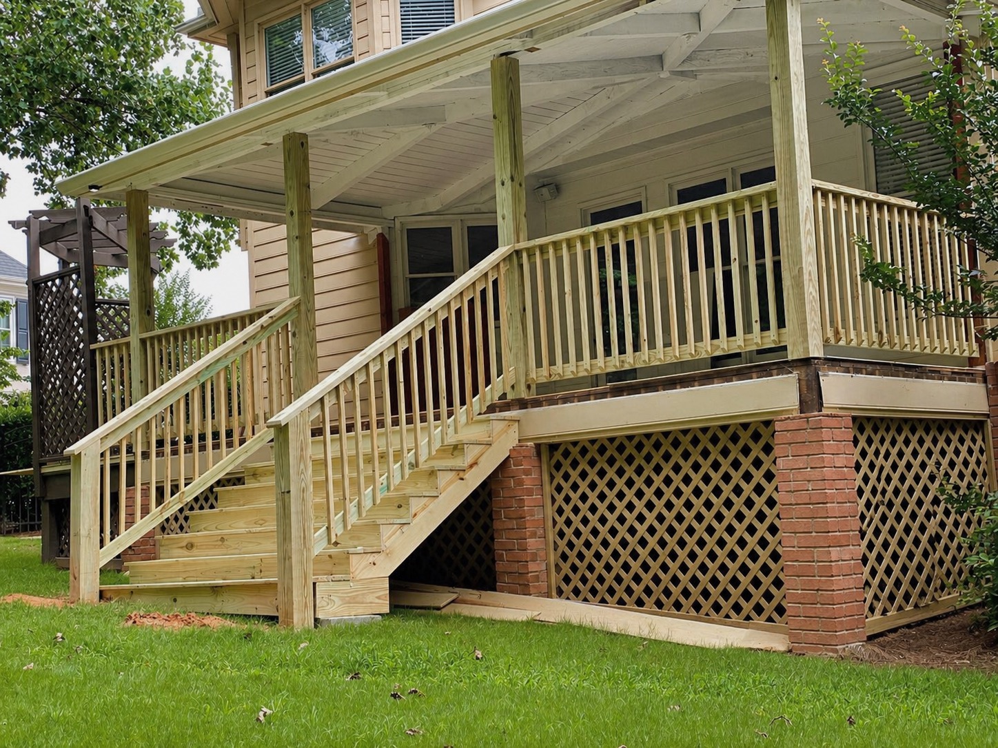 Custom stair railing